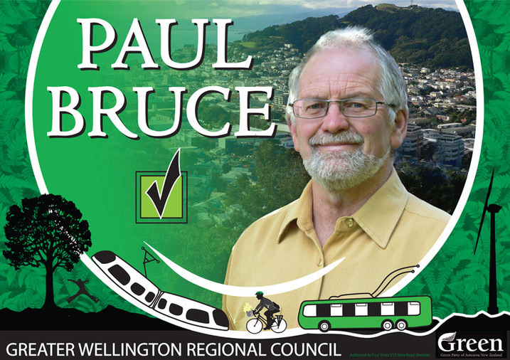 Original artwork for Paul Bruce's coreflute election signs that were recycled.